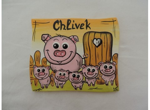 004-Cedulka na dveře-prasátko